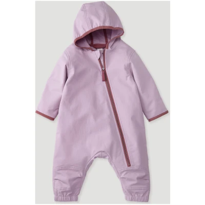 hessnatur Baby Softshell Overall Relaxed aus Bio-Baumwolle - rosa - Größe 62/68