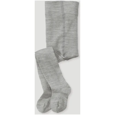 hessnatur Baby Woll-Strumpfhose aus Bio-Merino- mit Bio-Baumwolle - grau - Größe 50/56