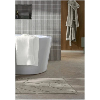 hessnatur Badematte SELVA aus Bio-Baumwolle - beige - Größe 50x80 cm