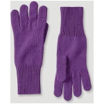 hessnatur Damen BetterRecycling Fingerhandschuhe aus Kaschmir - lila - Größe 1size