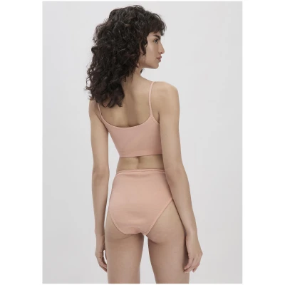 hessnatur Damen Bustier 2er-Set PURE NATURE aus Bio-Baumwolle - rosa - Größe 34
