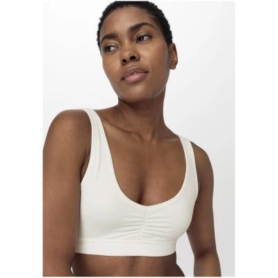 hessnatur Damen Bustier PURE BALANCE aus Bio-Baumwolle und TENCEL™ Modal - weiß - Größe 34