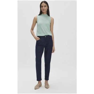 hessnatur Damen Jeans Barrel Leg BETTER RECYCLING aus wertvollem Bio-Denim - blau - Größe 25/30