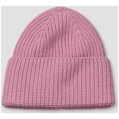 hessnatur Damen Mütze aus Bio-Merinowolle mit Bio-Baumwolle - rosa - Größe One Size