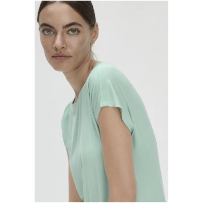 hessnatur Damen Nachthemd Regular PURE FLOW aus TENCEL™ Modal - grün - Größe 34