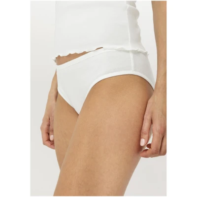 hessnatur Damen Slip Regular Cut 2er-Set PURE NATURE aus Bio-Baumwolle - weiß - Größe 34