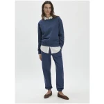 hessnatur Damen Sweatshirt Oversize aus Bio-Baumwolle - blau - Größe L