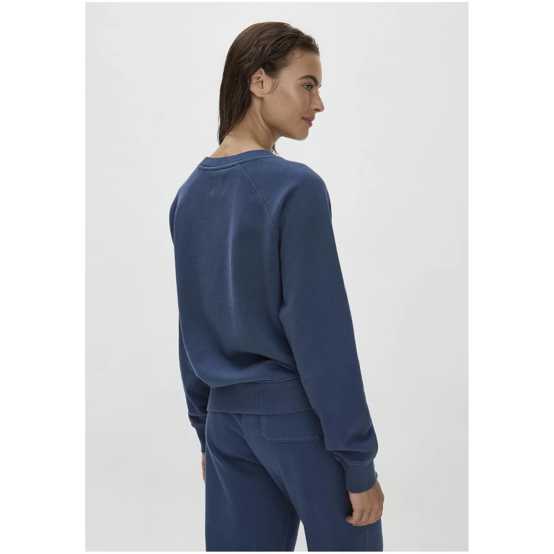hessnatur Damen Sweatshirt Oversize aus Bio-Baumwolle - blau - Größe L