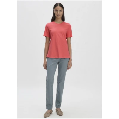 hessnatur Damen T-Shirt Regular aus Bio-Baumwolle - rot - Größe 34