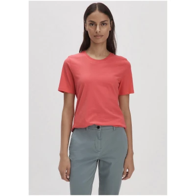 hessnatur Damen T-Shirt Regular aus Bio-Baumwolle - rot - Größe 34