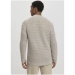 hessnatur Herren Ajour Strickjacke Regular aus Bio-Baumwolle - beige - Größe 46