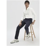 hessnatur Herren Chino LENN Regular aus Bio-Baumwolle - blau - Größe 30/32