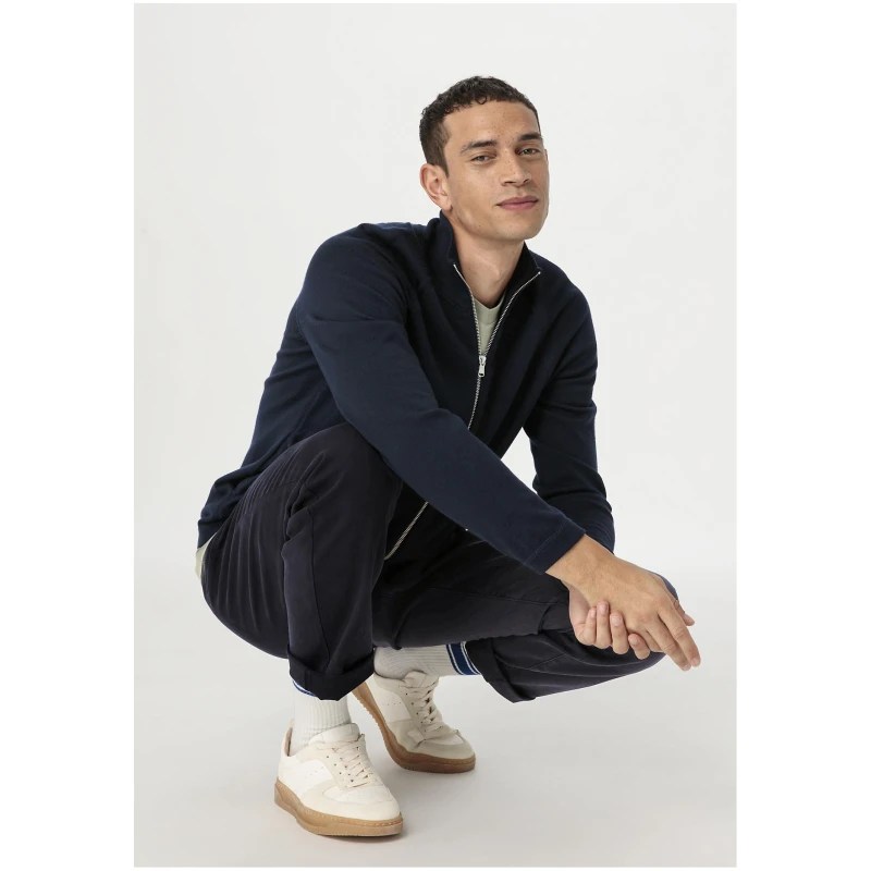 hessnatur Herren Chino LENN Regular aus Bio-Baumwolle - blau - Größe 48