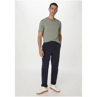 hessnatur Herren Chino LENN Regular aus Bio-Baumwolle - blau - Größe 48