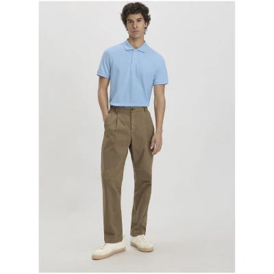 hessnatur Herren Piqué Polo Regular aus Bio-Baumwolle - blau - Größe 46