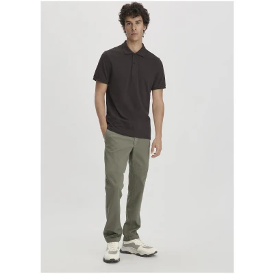 hessnatur Herren Piqué Polo Regular aus Bio-Baumwolle - braun - Größe 46
