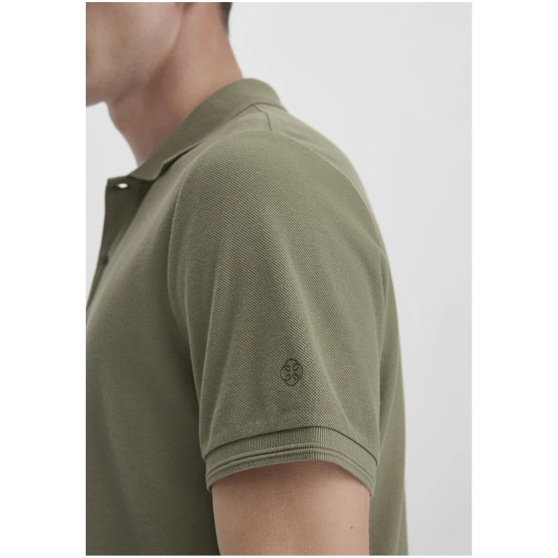 hessnatur Herren Piqué Polo Regular aus Bio-Baumwolle - grün - Größe 46