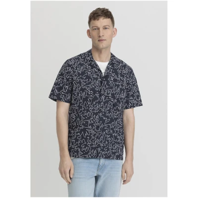 hessnatur Herren Resort-Hemd Relaxed aus Bio-Baumwolle - blau - Größe XS (37/38)