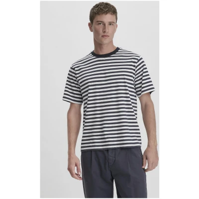 hessnatur Herren Shirt Relaxed aus Bio-Baumwolle - blau - Größe 46