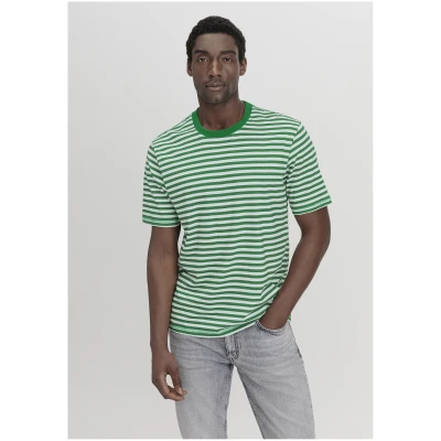 hessnatur Herren Shirt Relaxed aus Bio-Baumwolle - grün - Größe 46