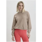 hessnatur Loungewear Fleece Sweatshirt Relaxed ACTIVE LIGHT aus Bio-Baumwolle - beige - Größe L