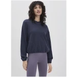 hessnatur Loungewear Fleece Sweatshirt Relaxed ACTIVE LIGHT aus Bio-Baumwolle - blau - Größe L