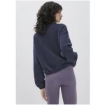 hessnatur Loungewear Fleece Sweatshirt Relaxed ACTIVE LIGHT aus Bio-Baumwolle - blau - Größe L