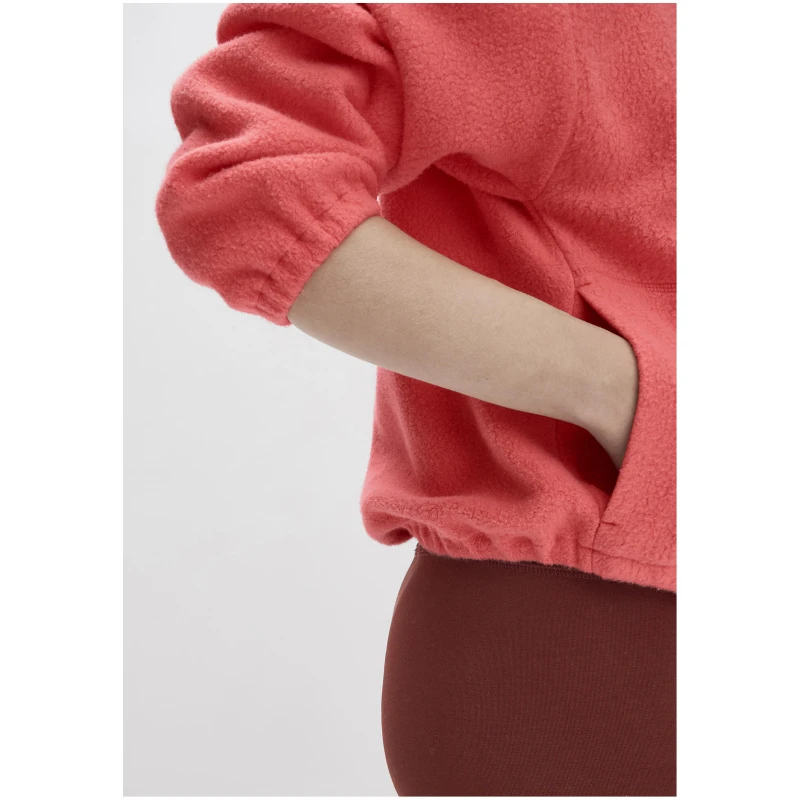 hessnatur Loungewear Fleece Sweatshirt Relaxed ACTIVE LIGHT aus Bio-Baumwolle - rot - Größe L