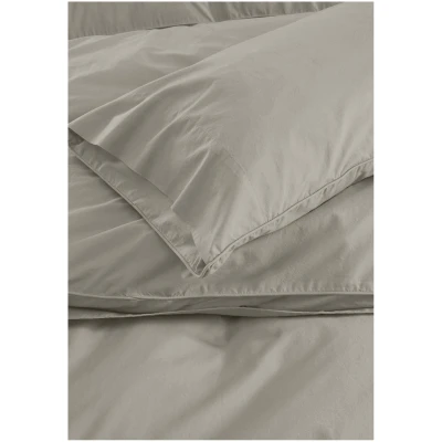 hessnatur Perkal Bettwäsche-Set aus Bio-Baumwolle - beige - Größe 135x200 / 40x80 cm