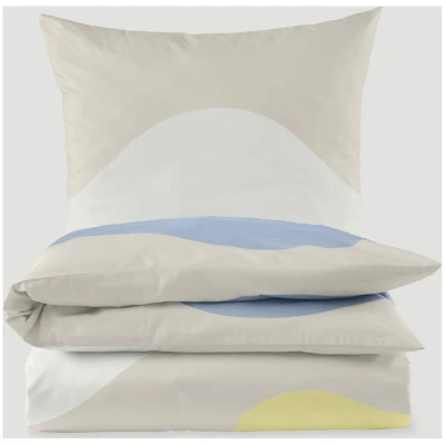 hessnatur Renforcé Bettwäsche-Set NASAREE aus Bio-Baumwolle - beige - Größe 135x200 / 40x80 cm