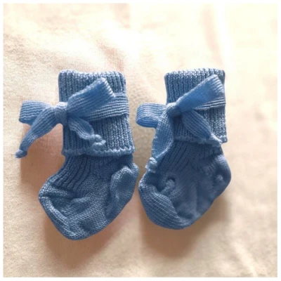 hirsch natur Baby Socken bio Schurwolle