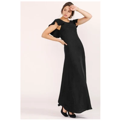 l'amour est bleu Langes Abendkleid aus Ecovero Viskose