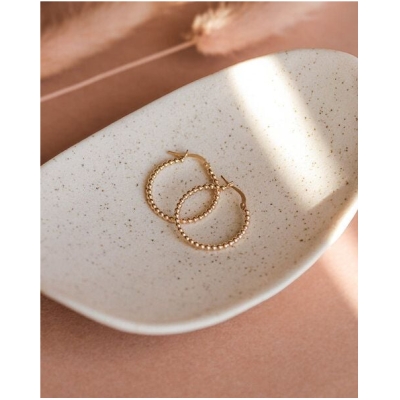 lille mus Creolen 'Kugeln' 925 Silber / vergoldet