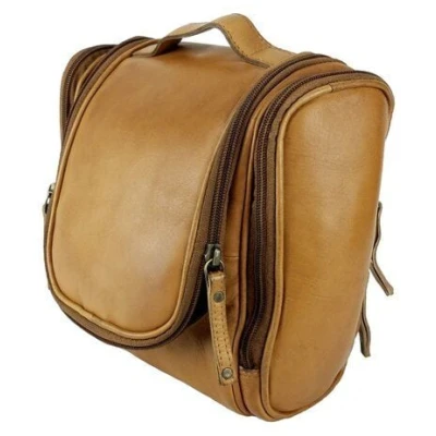 manbefair Kulturbeutel Travelbird aus weichem Vintage Leder