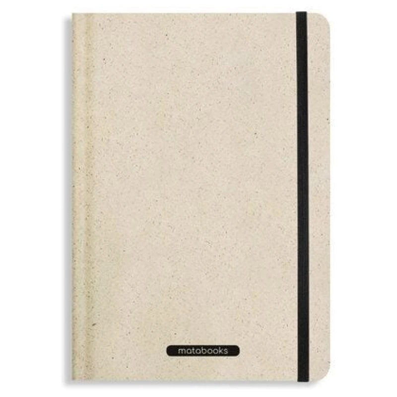 matabooks® Nachhaltiges A5 Notizbuch/Journal/Schreibheft aus Süßgraspapier - Nari (liniert)