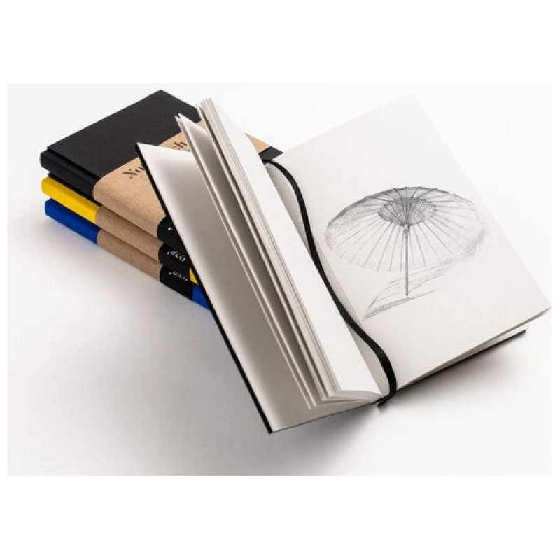 tyyp Nachhaltiges kleines Design-Notizbuch (Schwarz) aus 100 % Recyclingpapier "BerlinBook"