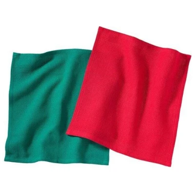 weltPartner 2er-Set Spültücher fair + aus Bio-Baumwolle, 30x30 cm