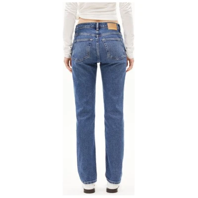 ARMEDANGELS CARENAA - Damen Straight Jeans Mid Waist Bio-Baumwoll Mix Comfort-Stretch