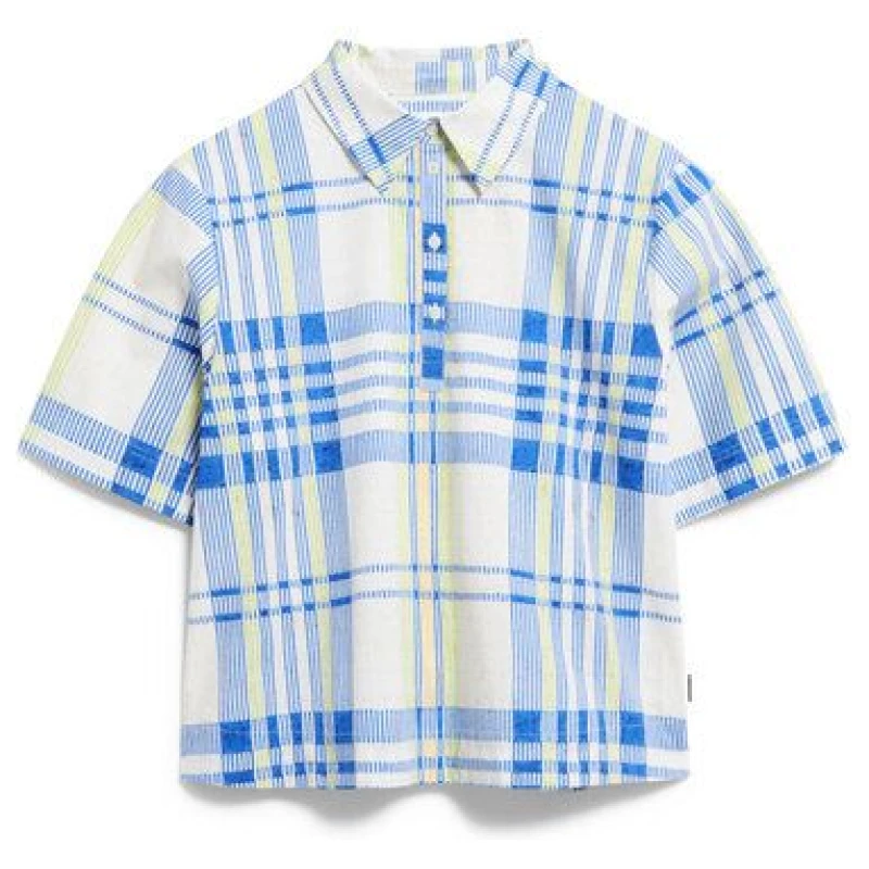 ARMEDANGELS NELINAA COLLEGE CHECK - Damen Bluse Relaxed Fit aus Bio-Baumwolle