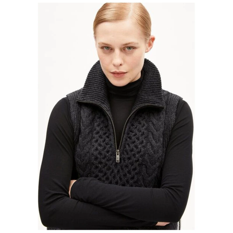 ARMEDANGELS OLAIAAS CABLE - Damen Stricktop Relaxed Fit aus Bio-Woll Mix
