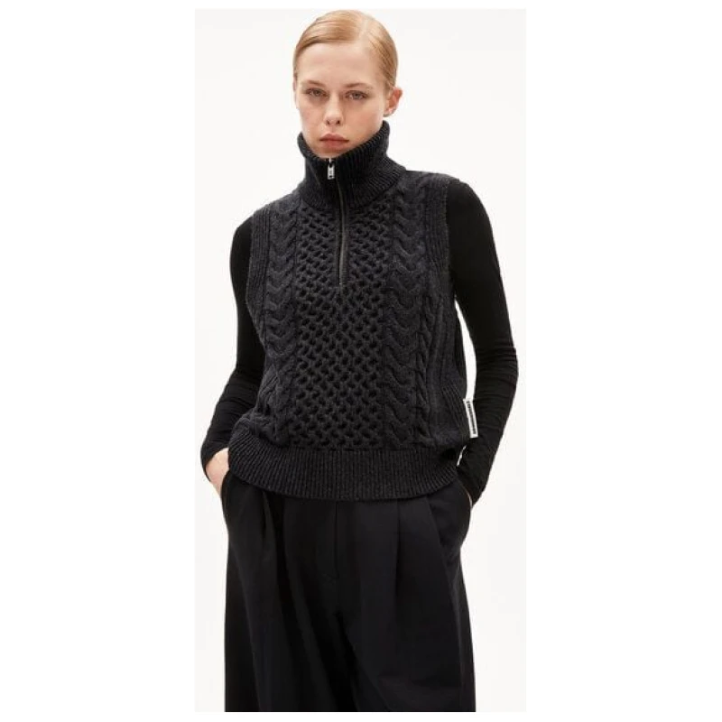 ARMEDANGELS OLAIAAS CABLE - Damen Stricktop Relaxed Fit aus Bio-Woll Mix