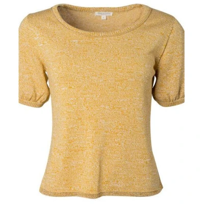 Alma & Lovis Kurzarm-Melange-Pullover aus Bio-Baumwolle | Melange Pulli