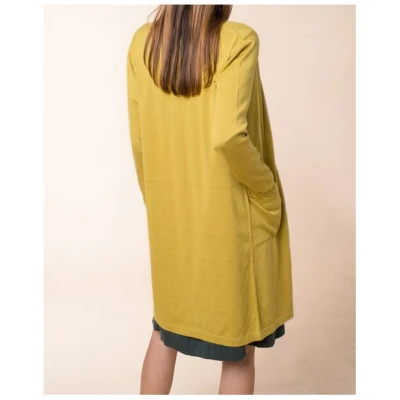 Alma & Lovis Lange Strickjacke aus Bio-Baumwolle "Long Jacket"