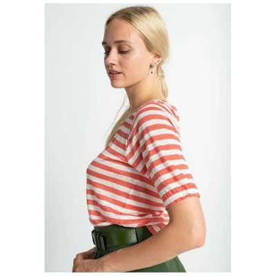 Alma & Lovis Ringel-Blusenshirt aus Leinen | Leinen Ringel Bluse