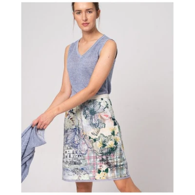 Alma & Lovis Stricktop aus edlem Bio-Baumwoll- / Leinen-Mix | Cot-Lin Top