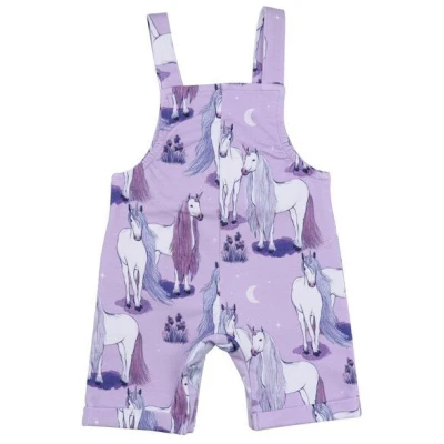 Baby-Strampler bio Baumwolle Walkiddy lila, 95% Baumwolle, GOTS-zertifiziert, ärmellos, umweltfreundlich, komfortabel, nachhaltige Mode, Unicornland Design.