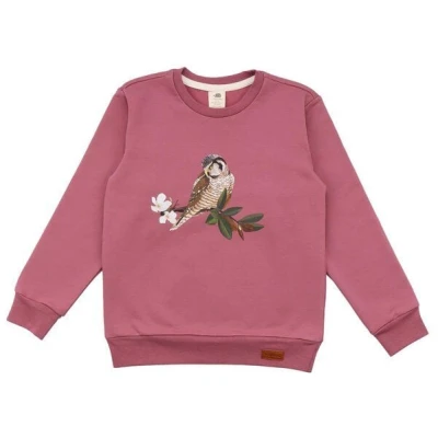 Baby Sweatshirt Bio-Baumwolle Pink - Walkiddy Owl Friends - Umweltfreundlich & GOTS-zertifiziert. Nachhaltige Kinderbekleidung aus 95% Baumwolle, 5% Elasthan.