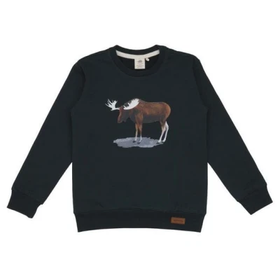 Baby Sweatshirt Grün Bio GOTS - Walkiddy Majestik Mooses - Umweltfreundlich & Nachhaltig - 95% Baumwolle, 5% Elasthan, Allergikerfreundlich