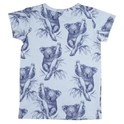 Baby T-Shirt Bio Baumwolle Blau Koala - Walkiddy, 95% Baumwolle, GOTS-zertifiziert, nachhaltig, hautfreundlich, umweltfreundlich, Tierschutz, sozial verantwortlich