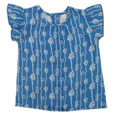 Baby T-Shirt Dunkelblau Baumwolle - Walkiddy GOTS zertifiziert, nachhaltiges Sailor's Knot Design. Komfortabel, umweltfreundlich, allergikerfreundlich, zeitlos elegant.